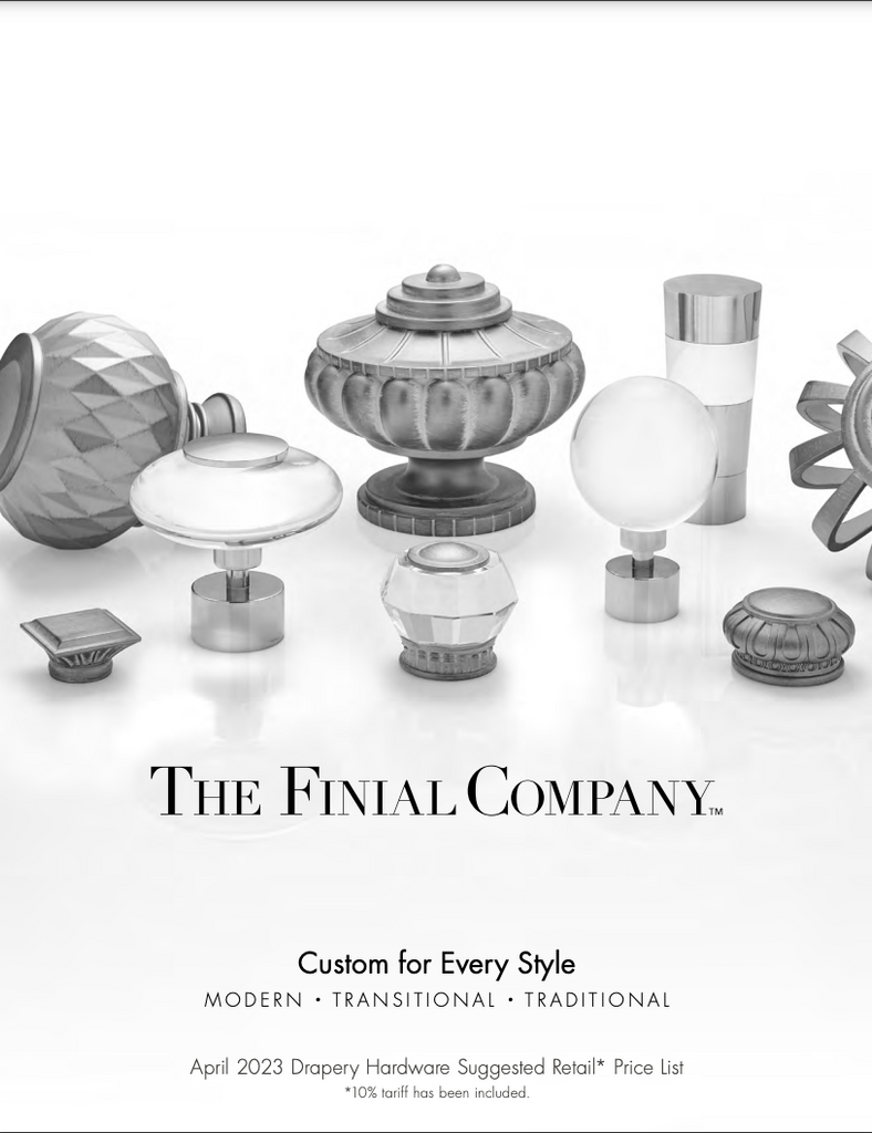 Finial Company Price List 2023 Williamson Supply Co., Inc.